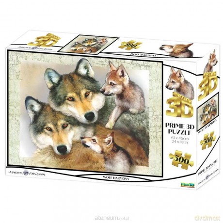Puzzle 3D 100 el. Wilki [PUZZLE]
