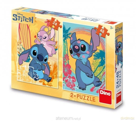 Puzzle Disney Zakochany Stitch 2w1 24 i 48 el. [PUZZLE]