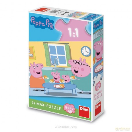 Puzzle maxi Świnka Peppa Rodzinny Obiad 24 el. [PUZZLE]