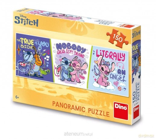 Puzzle panoramiczne Disney Stitch Relaks 150 el. [PUZZLE]