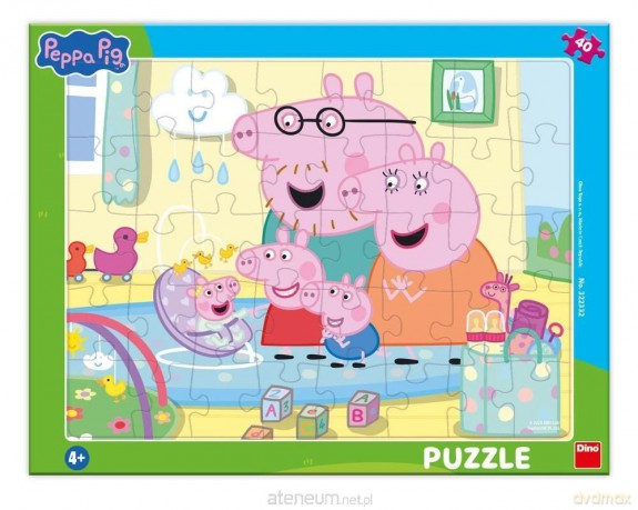 Puzzle ramkowe Świnka Peppa Rodzina 40 el. [PUZZLE]