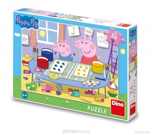 Puzzle Świnka Peppa Artyści 24 el. [PUZZLE]