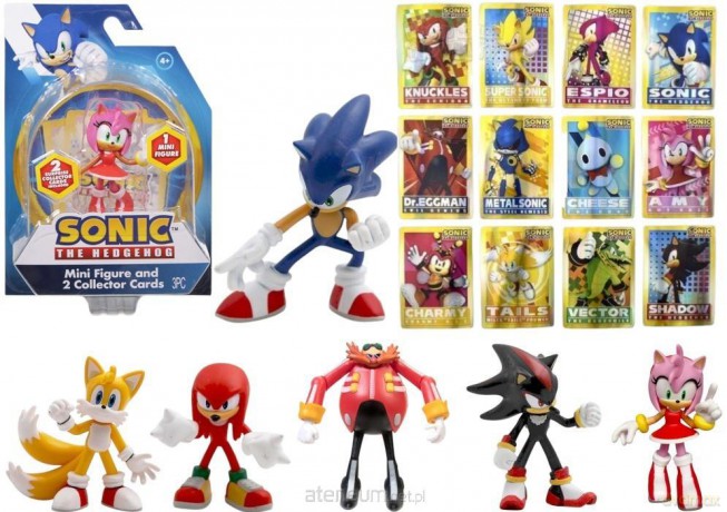 Sonic + karty kolekcjonerskie [FIGURKA]