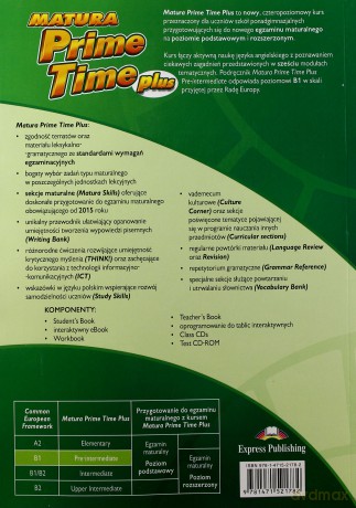 Matura Prime Time PLUS Pre-intermediate Podręcznik [KSIĄŻKA]