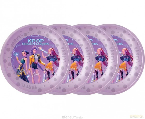 Talerzyki wielorazowe K-POP Demon Hunters 21 cm 4sz