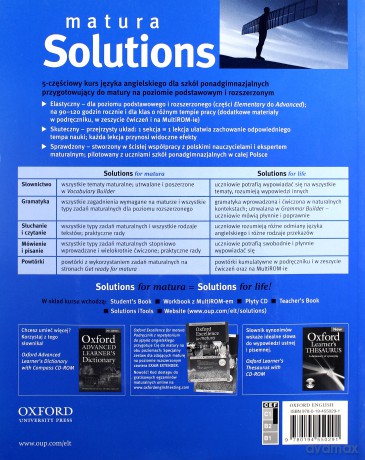 Matura Solutions Advanced Ćwiczenie [KSIĄŻKA]