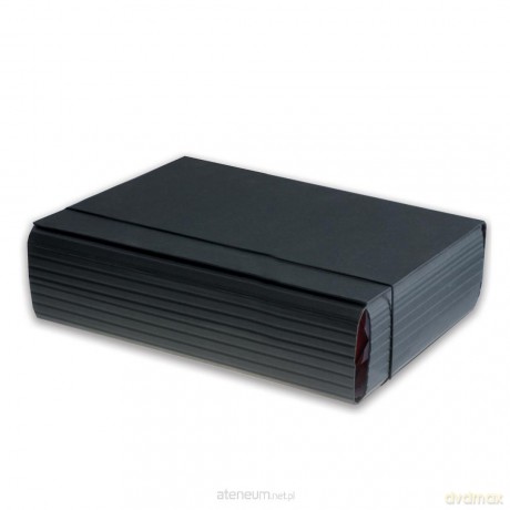 Teczka łamana A4/10 cm na gumkę Eco czarna