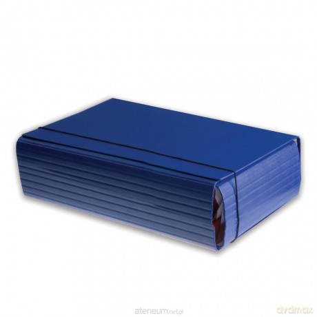 Teczka łamana A4/10 cm na gumkę Eco granat