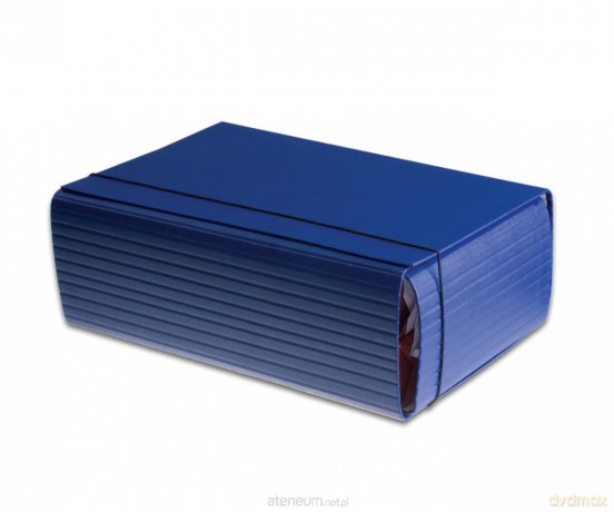 Teczka łamana A4/12 cm na gumkę Eco granat