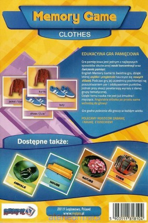 Memory Game - Clothes (folia) [GRA]
