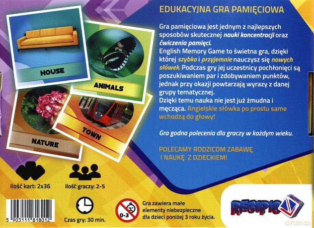 Memory Game - Clothes (w pudełku) [GRA]