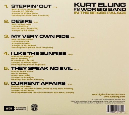 Kurt Elling: In The Brass Palace (digipack) [CD]