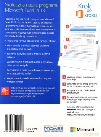 Microsoft Excel 2013. Krok po kroku [KSIĄŻKA]