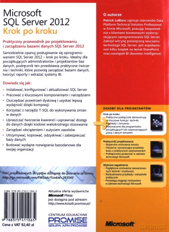 Microsoft SQL Server 2012. Krok po kroku [KSIĄŻKA]