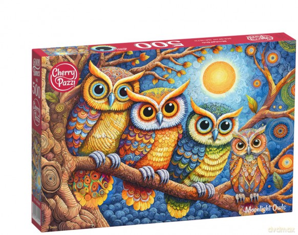 CHERRYPAZZI 500 el. Moonlight Owls 20449 [PUZZLE]