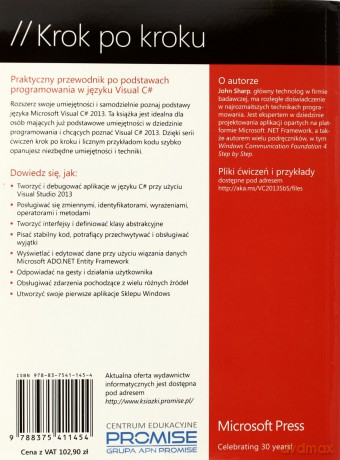Microsoft Visual C# 2013. Krok po kroku [KSIĄŻKA]