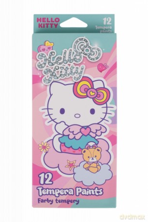 Farby tempera w tubie Hello Kitty 12ml.x 12 kolorów