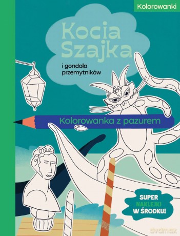 Kocia Szajka i gondola przemytników. Kolorowanka z pazurem. Kocia Szajka - Agata Romaniuk [KSIĄŻKA]