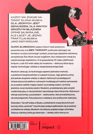 Muskizm. Świat według Elona Muska - Quinn Slobodian, Ben Tarnoff [KSIĄŻKA]