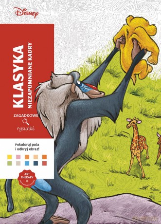 Niezapomniane kadry. Disney. Klasyka. Zagadkowe rysunki. Kolorowanka antystresowa. Art therapy - Eugenie Varone [KSIĄŻKA]