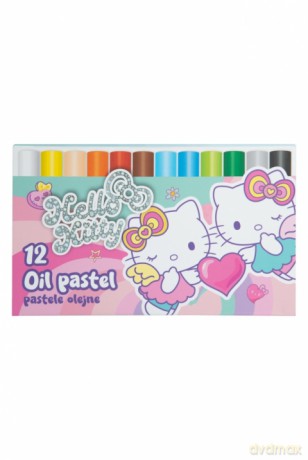 Pastele olejne Hello Kitty 12 kolorów