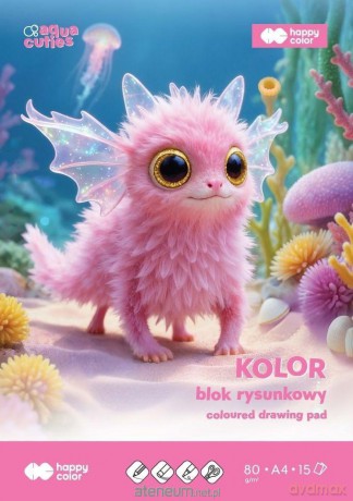 Blok rysunkowy kolor A4/15K 80g