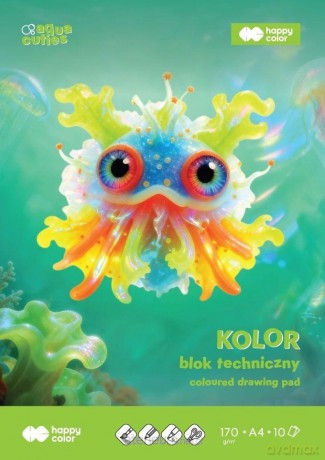 Blok techniczny kolor A4/10K 170g