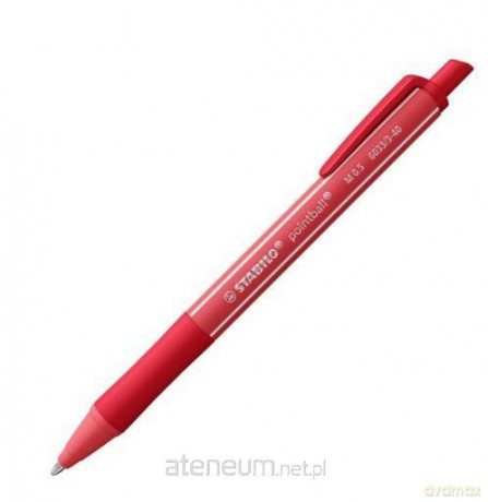 Długopis Pointball 0,5mm czerwony (10 szt)