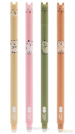 Długopis wymazywalny Warm Kitty 0.5mm niebieski (12 szt)