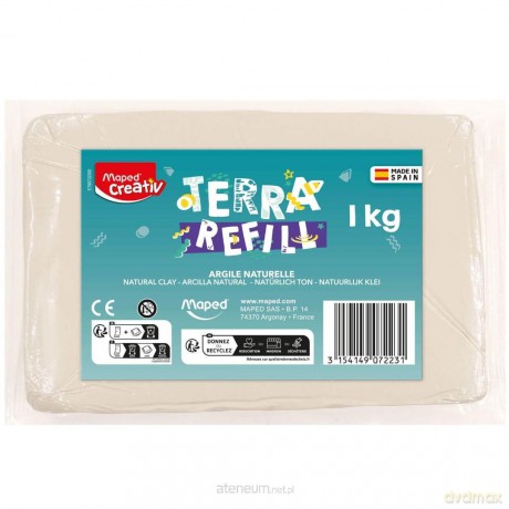 Glina do zestawu Koło garncarskie 1kg
