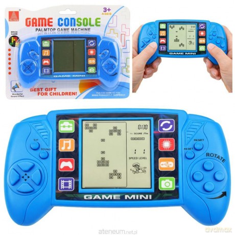 Gra elektroniczna konsola tetris niebieska [GRA]