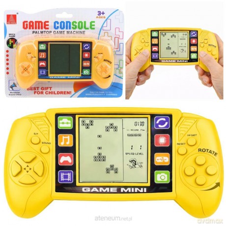 Gra elektroniczna konsola tetris żółta [GRA]