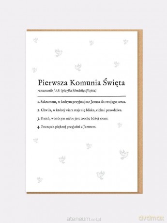Karnet komunia