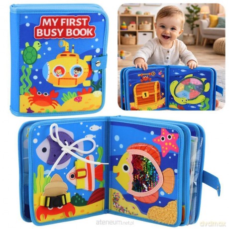 Książeczka edukacyjna sensoryczna morskie