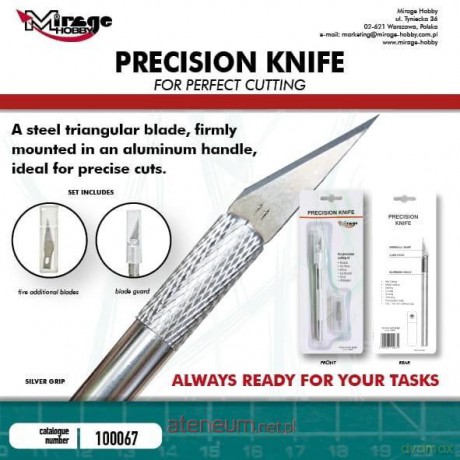 Nożyk modelarski Precision Knife 5szt