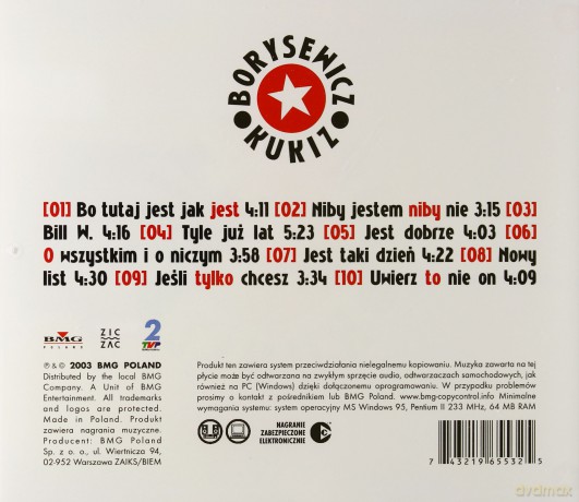 Jan Borysewicz & Pawel Kukiz: Borysewicz & Kukiz [CD]