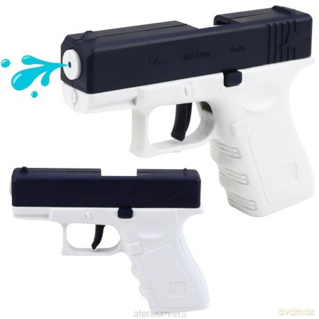 Pistolet na wodę mini glock niebieski 13 cm