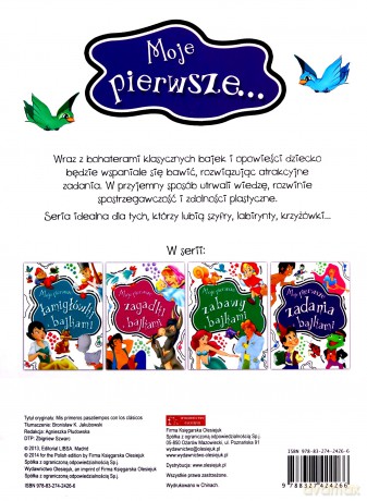 Moje pierwsze zadania z bajkami [KSIĄŻKA]