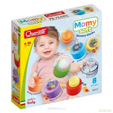 Quercetti Miękkie Klocki Momy Sensoryczne 6 el