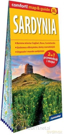 Sardynia laminowany map&guide 2w1 - Agnieszka Fundowicz-Skrzyńska