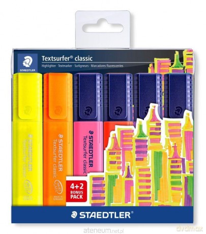 Zakreślacz Textsurfer Classic 6 szt