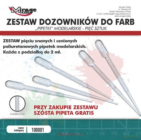 Zestaw Pipetek 6 szt