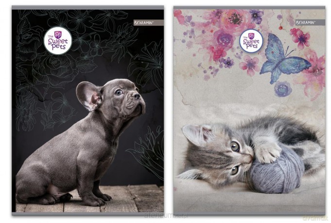 Zeszyt A5/60K linia pets mix (5szt)