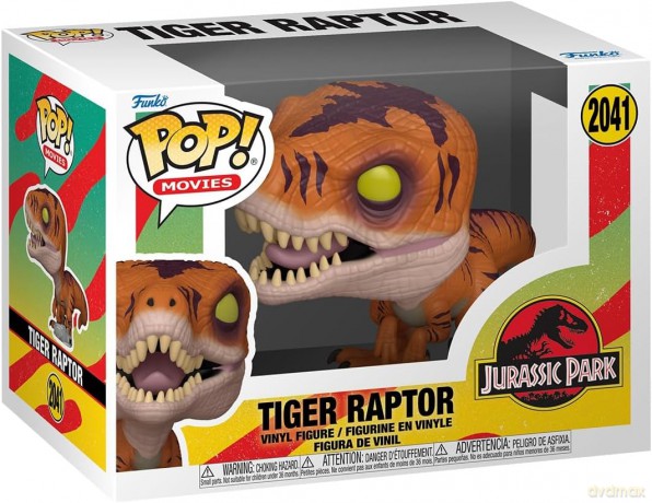 Jurassic Park POP! Movies Vinyl Figure Tiger Raptor 9 cm [FIGURKA]