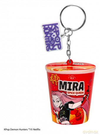 KPop Demon Hunters Squishy Keychain Mira Spice Queen Noodles