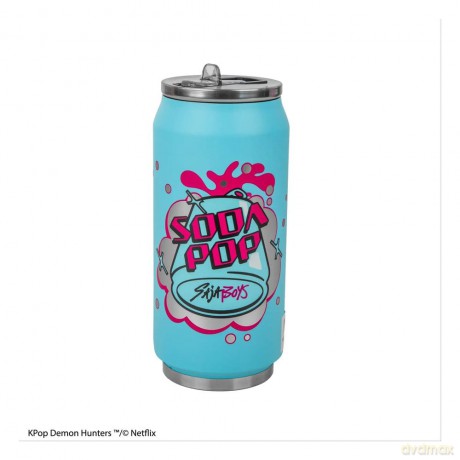 KPop Demon Hunters Thermal Straw Mug Soda Pop Can