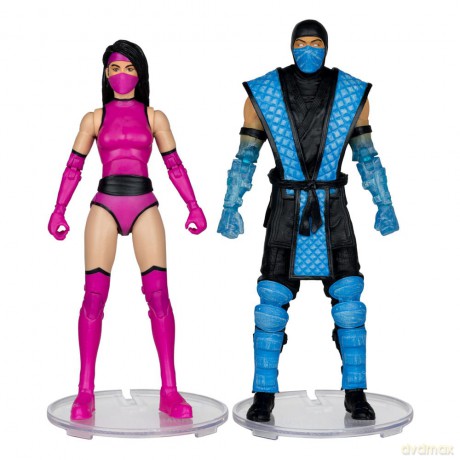 Mortal Kombat Action Figure 2-Pack Sub-Zero vs. Mileena (Klassiks) 18 cm [FIGURKA]