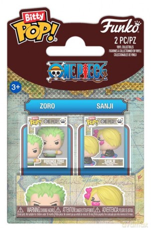 One Piece Bitty POP! Vinyl Figures 2-Pack Zoro & Sanji 2 cm [FIGURKA]