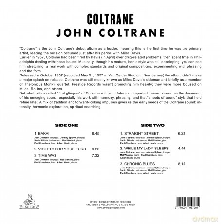 John Coltrane: Coltrane (Yellow) [Winyl]