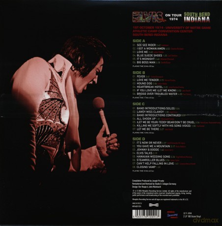 Elvis Presley: On Tour 1974 - South Bend Indiana [Winyl]